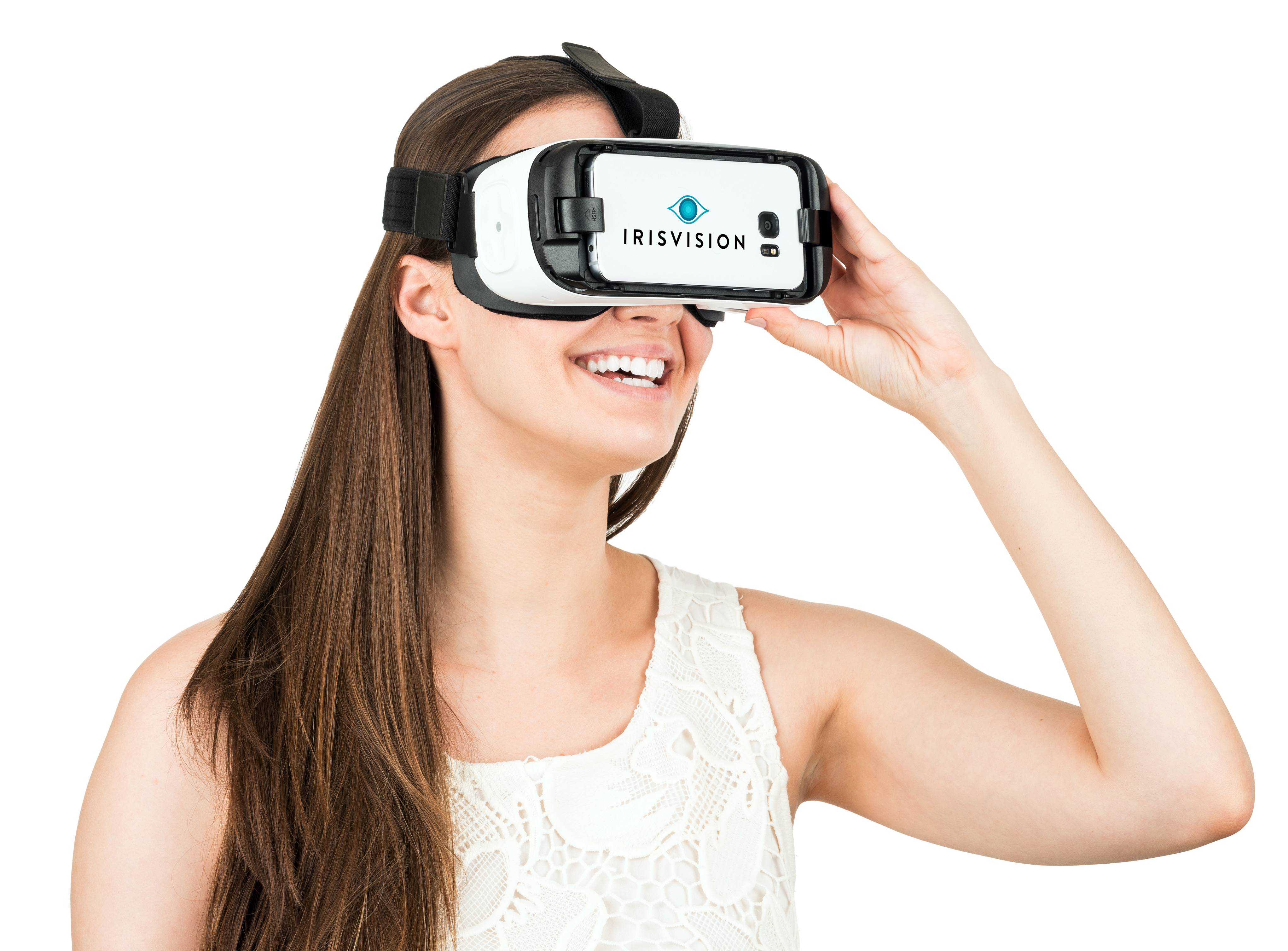 Young Woman Experiencing IrisVision
