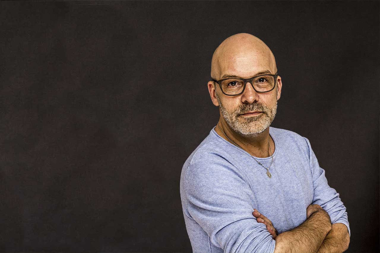 man with glasses