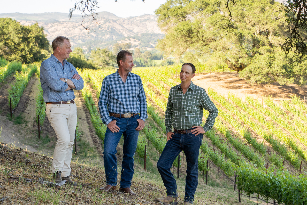 The partners at Mitchell Vineyard