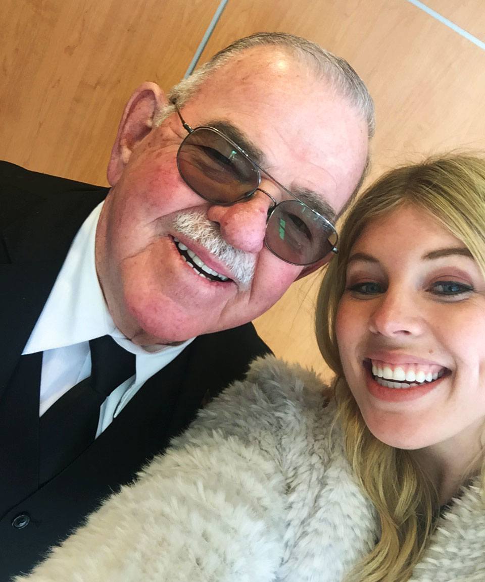 Happy Customer smiling with Mr. Howard