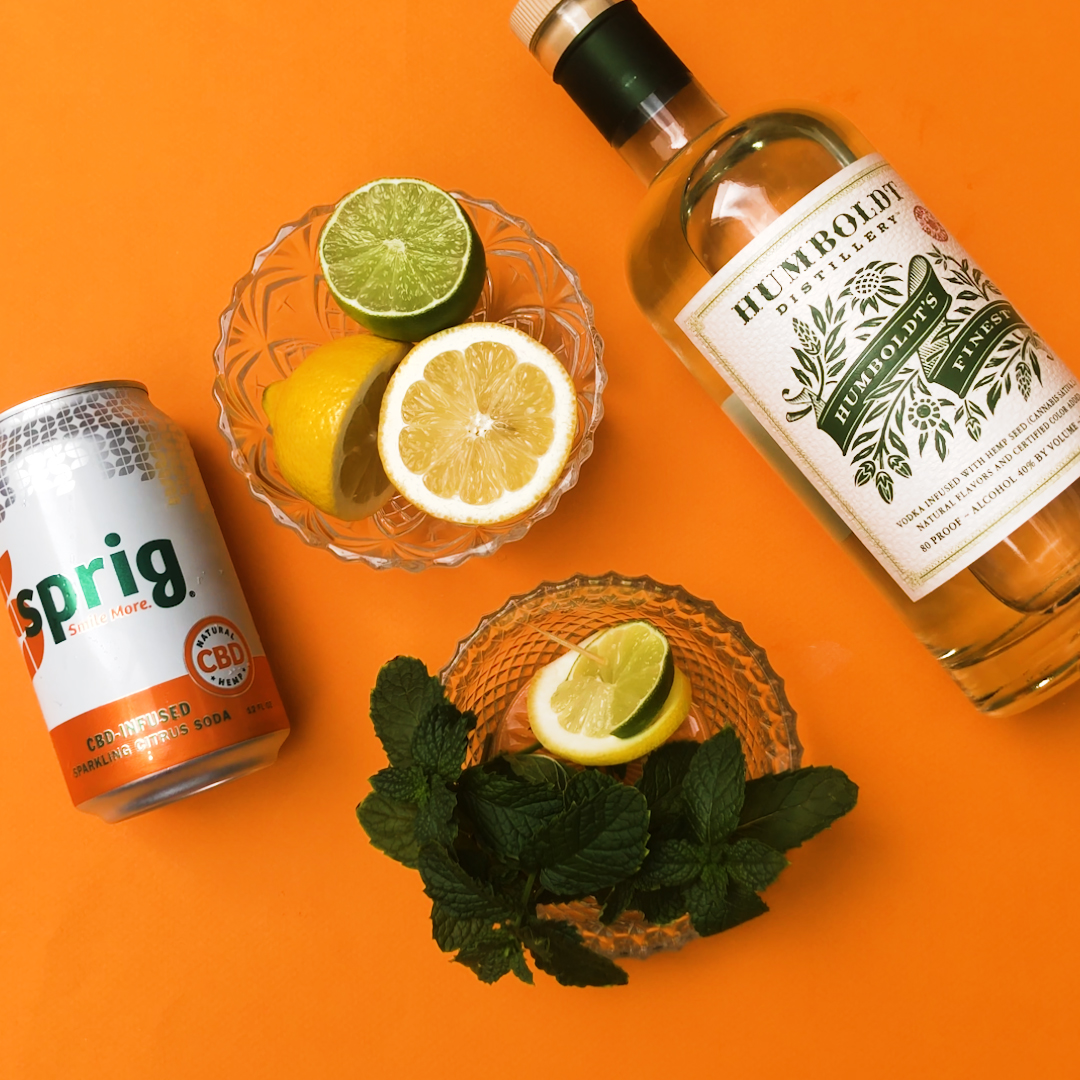 Recipe “GREEN CLAW” WITH SPRIG CBDINFUSED SODA Emerald