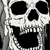 skull with hair - skull with hair avatar