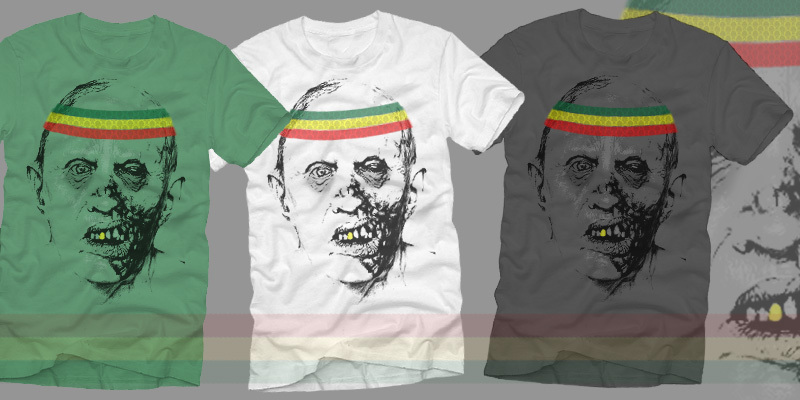 Stoner Zombie tee shirt design by Nate - Nate Maggio