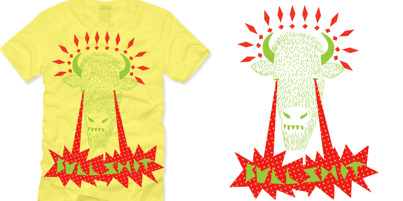 BullShit tee shirt design by weaselfarm - jh09111@stu.aii.edu