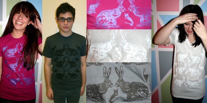 "Bunnies 'n Owls" by jaynajaynajayna Bunnies 'n Owls tee shirt design by jaynajaynajayna - Jayna