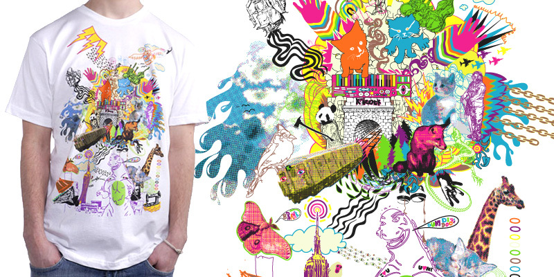 "Boom Shock" by kennybanzai Boom Shock tee shirt design by kennybanzai - Ken Marshall