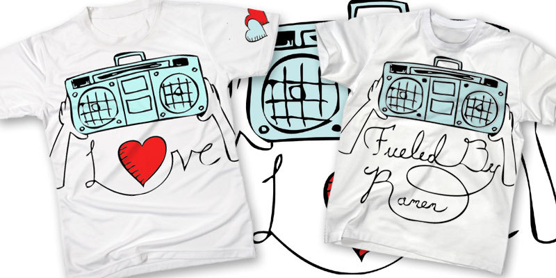 Heartsleeve - Say Anything tee shirt design by Weston - Weston
