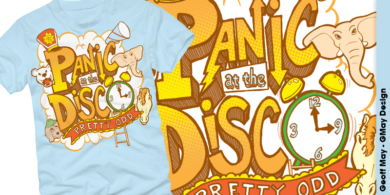 Panic At The Disco - Cloud tee shirt design by justgeoff - Geoff May
