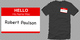 Hello His Name Was Robert Paulson tee shirt design by AYYOGOLDSTEIN - Mitchell Goldstein