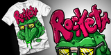 ROCKETT - Who Knows? Toad Nose tee shirt design by sittingduck - Josh Stomberg