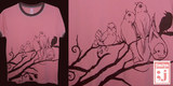 "Lovebirds" by jimiyo Lovebirds tee shirt design by jimiyo - Jimi Benedict
