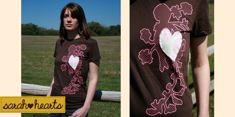 dots and heart women's tee dots and heart women's tee image