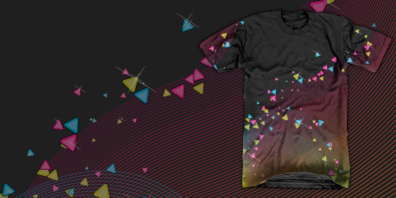 Triangular Party Lines tee shirt design by chrisrushing - Chris Rushing
