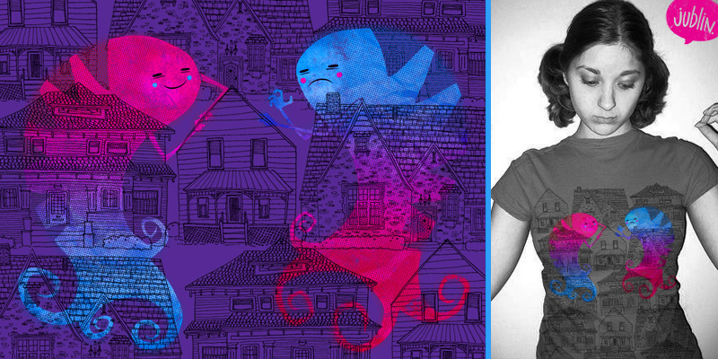 Two Invisible House Burglars tee shirt design by jublin - justin white