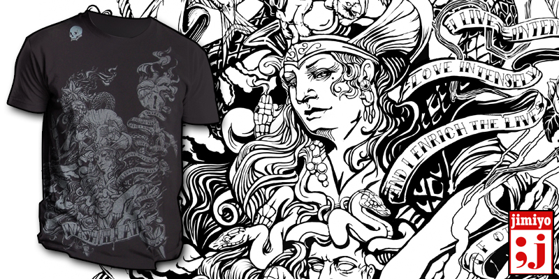 "Athena " by jimiyo Athena tee shirt design by jimiyo - Jimi Benedict