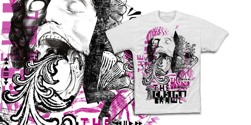 The Casino Brawl  tee shirt design by mission_alphaville - Martijn Leenaers
