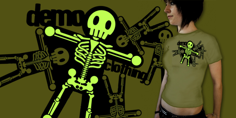 Bodyshock tee shirt design by Democlasm - Sam Minton
