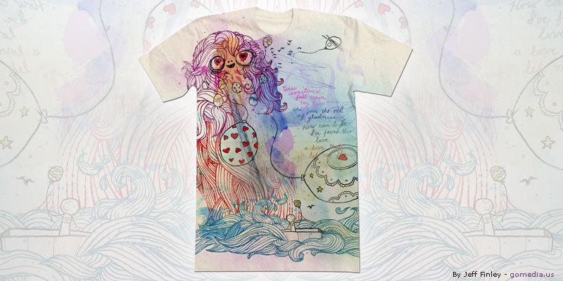 Tears Fall Upon tee shirt design by jfinley - Jeff Finley