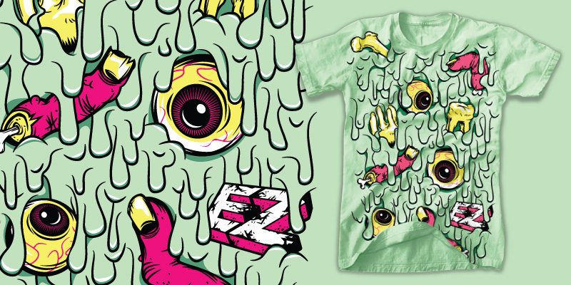 Electric Zombie | Oozie! tee shirt design by chrisrushing - Chris Rushing