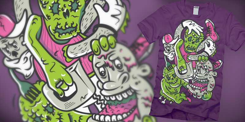 Curd-Bag tee shirt design by nils - Nils