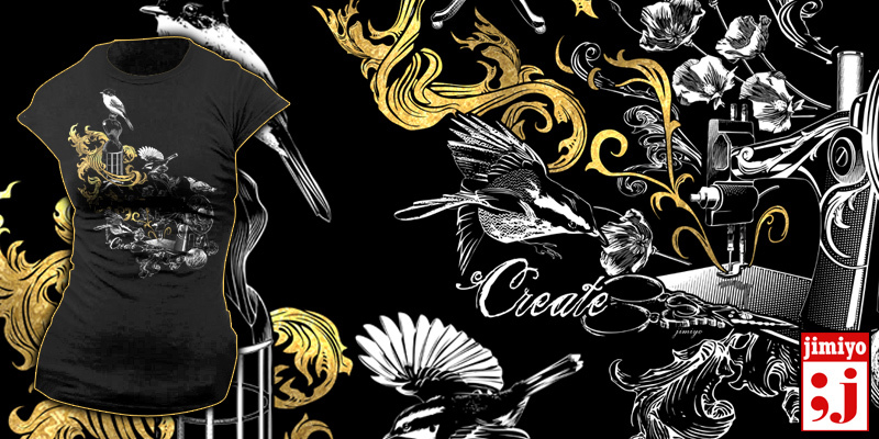 "Create" by jimiyo Create tee shirt design by jimiyo - Jimi Benedict