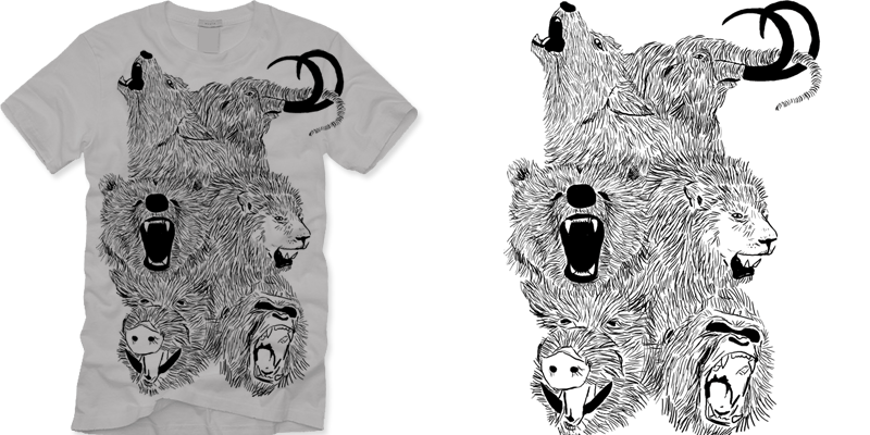 Wild Wilderness tee shirt design by weaselfarm - jh09111@stu.aii.edu