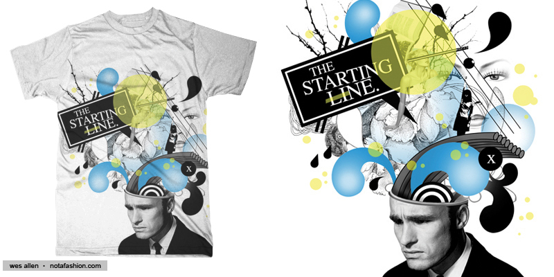 the starting line tee shirt design by wes_allen - wes allen