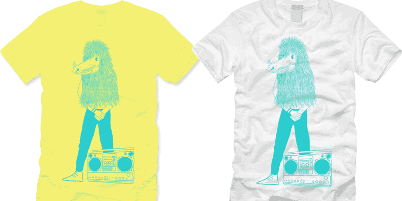 Bad to the Bone tee shirt design by weaselfarm - jh09111@stu.aii.edu