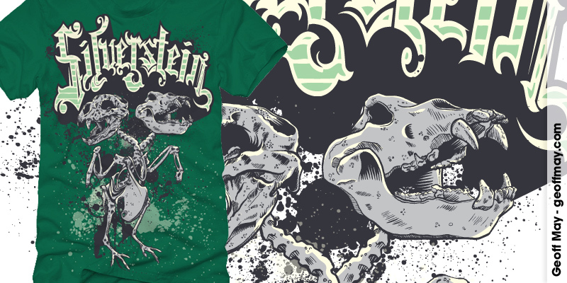 Silverstein - Chick-Fil-Eh! tee shirt design by justgeoff - Geoff May