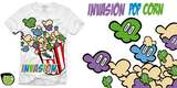 "PopCorn Invasion " by _AleGalli_ PopCorn Invasion tee shirt design by _AleGalli_ - Alessandro Galli