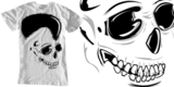 "Rock Skull" by drewB Rock Skull tee shirt design by drewB - Drew Barontini