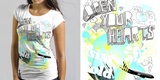"sixtyfold - open your hearts" by wes_allen sixtyfold - open your hearts tee shirt design by wes_allen - wes allen