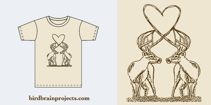 two deer image