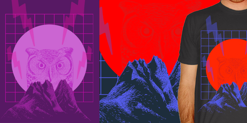 Owl Canyon tee shirt design by vonmonkey - Jon Turner