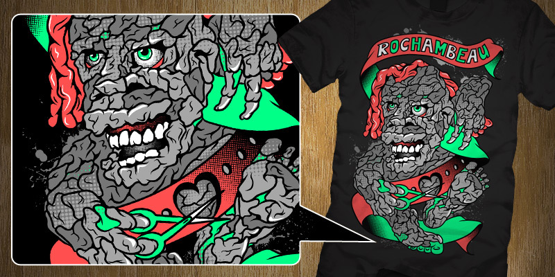 Rochambeau tee shirt design by nils - Nils