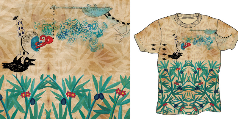 In the Bush tee shirt design by pipi-li - pipi-li
