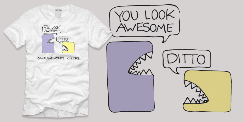 Complimentary Colors tee shirt design by Jon Kruse - Jonathan Kruse