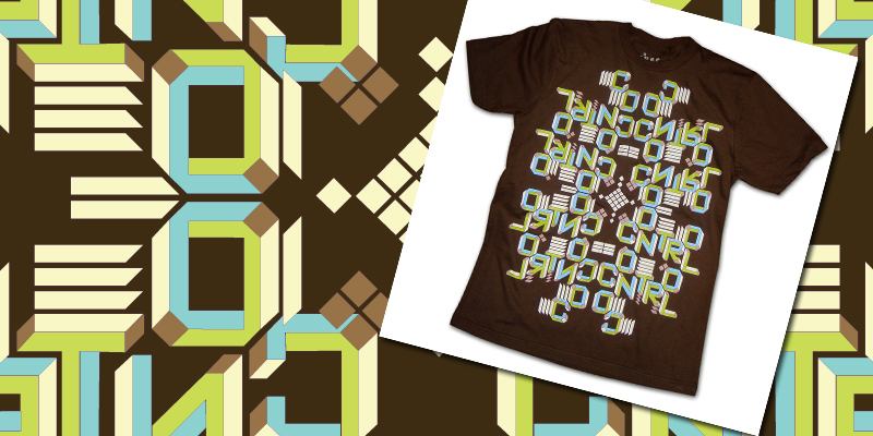 Control is an Illusion tee shirt design by MFSC - Bobby Wiggins