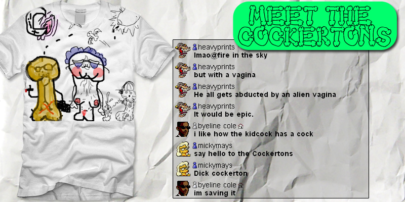 meet the cockertons tee shirt design by Cole - Cole