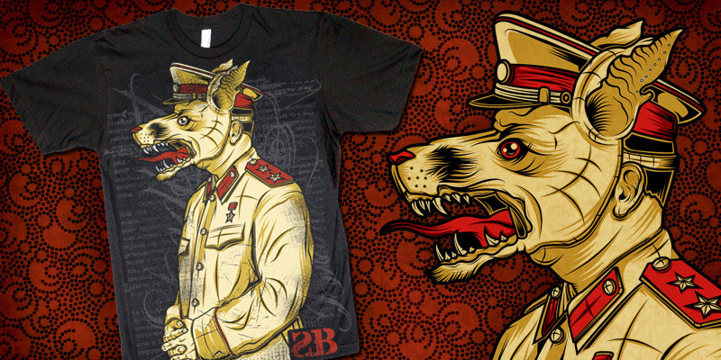 Stalin Wolf tee shirt design by Palehorse - Chris Parks