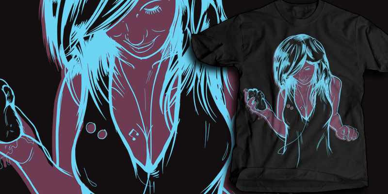 Listen tee shirt design by joshp - Josh Principe