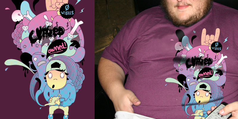 Owned! tee shirt design by mathiole - matheus lopes