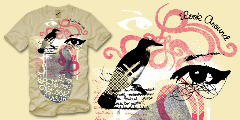 "Look Around" by conor Look Around tee shirt design by conor - Conor