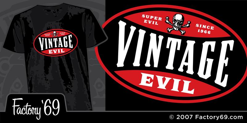 Factory '69 Vintage Evil skull logo image