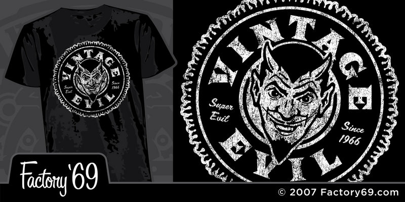Factory '69 Vintage Evil devil logo Factory '69 Vintage Evil devil logo image