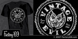 Factory '69 Vintage Evil devil logo tee shirt design by factory1969 - Factory 1969