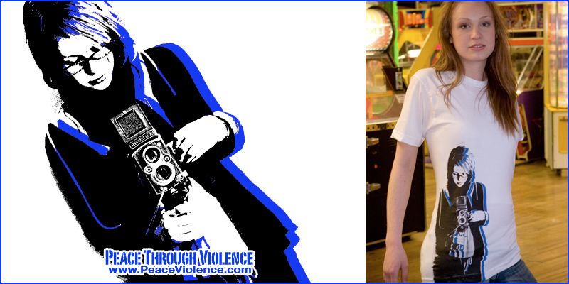 Gillian tee shirt design by peaceviolence - scott