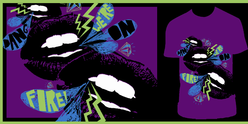 DANG, WE'RE ON FIRE! {everything that i hate} tee shirt design by AverGrace - David  Del Vecchio