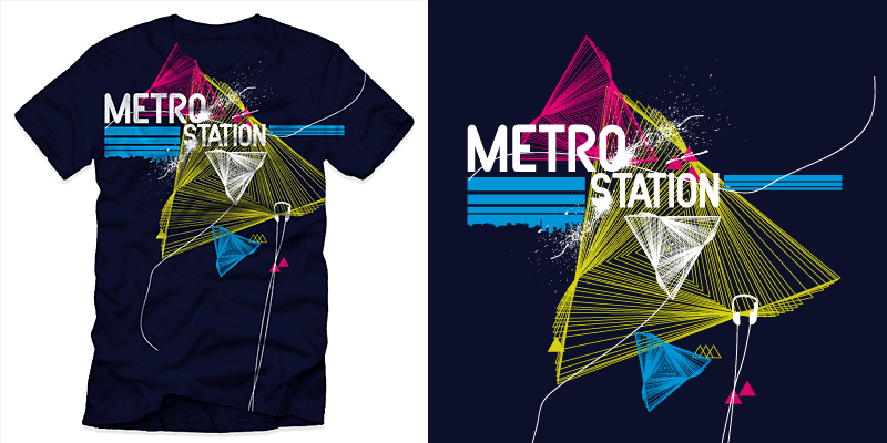 Metro Station 1 tee shirt design by collisiontheory - aj dimarucot