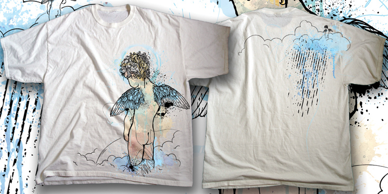 rain..... tee shirt design by vad_ns - vadym